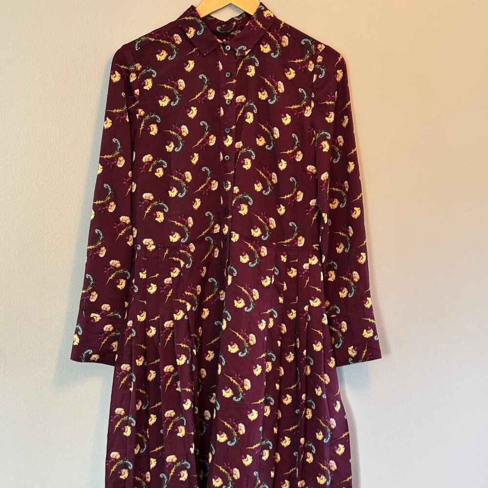 Banana Republic Dress plum/eggplant/ bordeaux size 10 NWOT